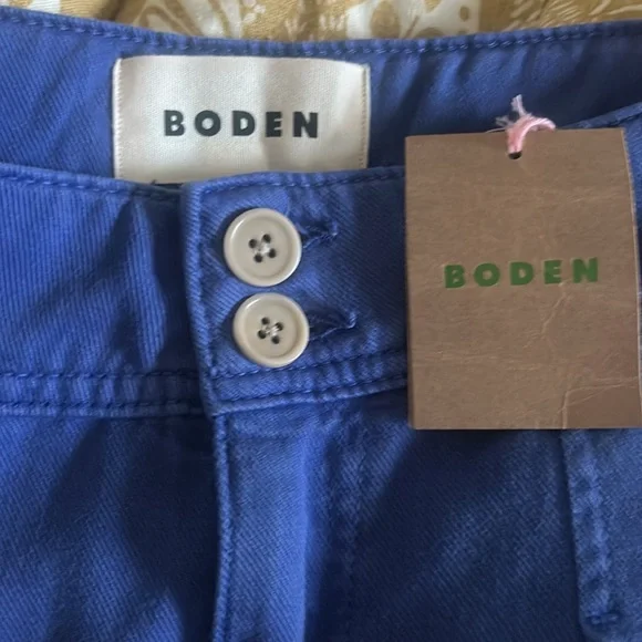 NWT BODEN Contrast stitch trousers size 6 Blue - Picture 3 of 7